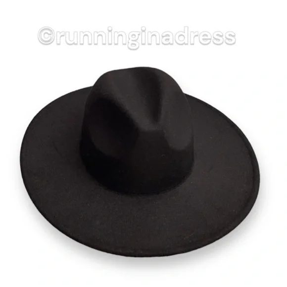 NWOT Free People Clean Slate Felt Adjustable Hat In Color Black Size One Size